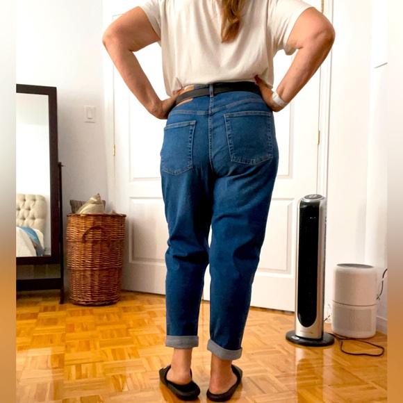 sz 16 H&M turned up mom's jeans NWT very trendy this Fall - Picture 12 of 13